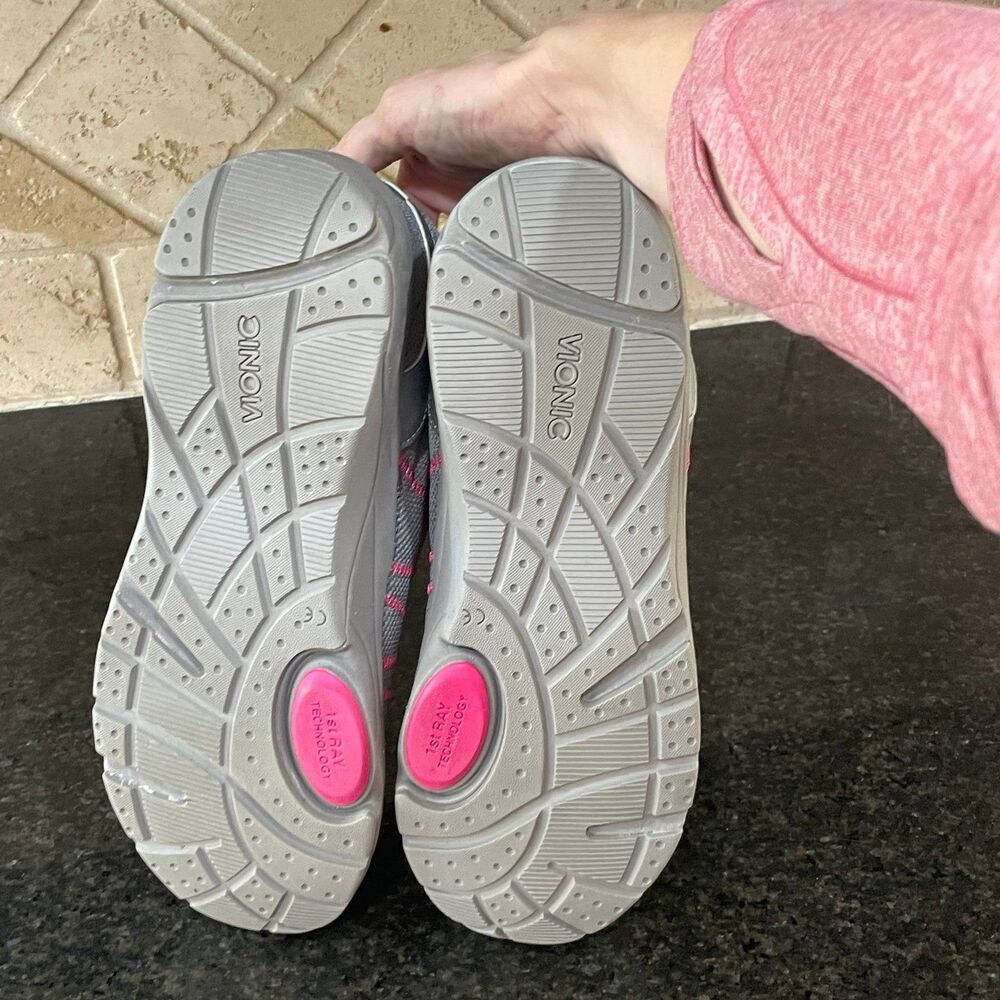 Vionic Alliance Grey Pink Blue Women’s 11 Athletic Walking Shoes Orthopedic - Picture 5 of 7